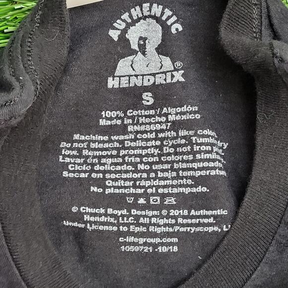 Jimi-Hendrix Shirt Womens Small 17x26 Black - Picture 8 of 12